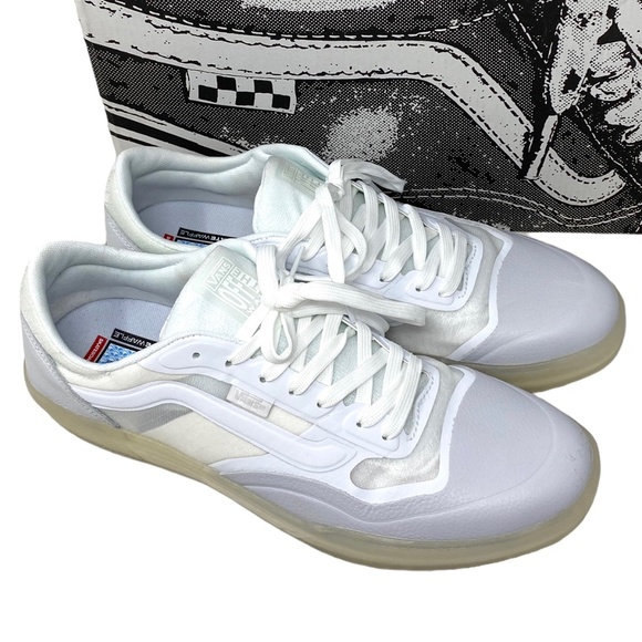 VANS Ave Leather Shoes Low Top Skate Mesh Sneakers Women's Size VN0A5JIBWWW - Picture 2 of 7